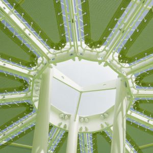 Tensioning system of petals